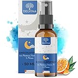 Melatonin Einschlafspray 50ml, Sleep Spray Melatonin Hochdosiert, Einschlafhilfe...