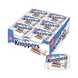 Knoppers – 24 x 25g – Gefüllte Waffelschnitte mit Milchcreme und...
