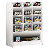Weiße Stifthalter-Aufbewahrungsbox, multifunktionaler Schreibtisch-Organizer,...