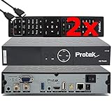 Protek X2 Twin SAT 4K - UHD HDR 2X DVB-S2 Twin Tuner, OpenATV E2 Linux Receiver,...