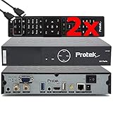 Protek X2 Twin SAT 4K - UHD HDR 2X DVB-S2 Twin Tuner, OpenATV E2 Linux Receiver,...