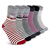 THERMO Socken Damen 35-38 Warme Dicke Wintersocken Damen Baumwolle Frottee 38202 (6 Paar...