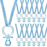 48 Stück Babyparty-Schnuller-Halskette, Baby-Jungen-Schnuller, Acryl-Schnuller + 1 Rolle...