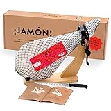 Jamon-Box Nr. 1 - Serrano Schinken 4,5 Kg im Geschenkkarton mit Zubehör | Schinken-Set...