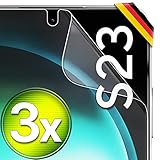 UTECTION 3X Schutzfolie für Samsung Galaxy S23 - Fingerabdruck kompatibel - Premium Folie...