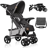 LIONELO Emma Plus Kinderwagen bis zu 15 kg, Kindersportwagen, leicht modern klein Buggy...