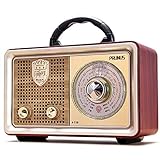 PRUNUS J-110 AM/FM/SW Retro Radio mit Bluetooth, Nostalgie Radio...