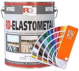 RD Coatings 1L Farbe Metallschutzfarbe Metallschutzlack | Gelb | Dicht | Anti-Rost |...