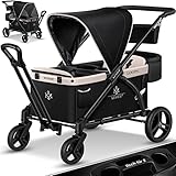KESSER® Bollerwagen Faltbar Loops 2in1 Kinderwagen Handwagen mit Dach...