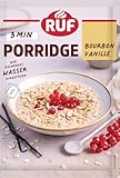 RUF Porridge Bourbon-Vanille, Instant Haferbrei mit Vollkorn-Haferflocken und Bourbon...