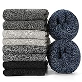 Hocerlu Herren Thermosocken - 5 Paar Warme Dicke Wintersocken Wollsocken...