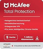 McAfee Total Protection 2024 Amazon Exclusive, 5 Geräte | Antivirus, VPN,...