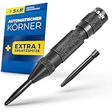 S&R Automatischer Ankörner 50-100 N, 130 mm, Federkörner mit 1 Ersatzspitze,...