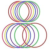 OOTSR 12 stücke Kunststoff Toss Ringe Set für Ring Toss Spiel, 22cm und 30cm Drinnen...