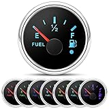 52mm Kraftstoffstandsanzeige mit Alarmfunktion - Universal 0-190 Ohm für Auto, Boot, LKW...