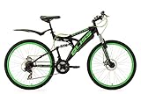KS Cycling Mountainbike MTB Fully 26'' Bliss schwarz-grün RH 47 cm