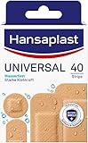 Hansaplast Universal Pflaster (40 Strips), schmutz- und wasserabweisende Wundpflaster,...
