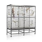 Montana Cages | Vogelvoliere Paradiso 150 | Antik-Platinum | Voliere für...
