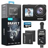AKASO Brave 7 Action Cam 4K30FPS mit 64GB U3 microSDXC Speicherkarte 20MP WiFi...