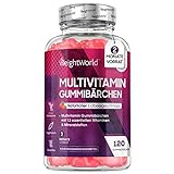 Multivitamin Gummibärchen - 120 Stück - Gummies mit 13 Vitaminen und Mineralstoffen -...