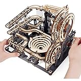 ROKR Kugelbahn Bausatz Murmeln holzbausatz 3D Holzpuzzle für Kinder und Erwachsene mit 10...