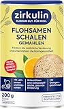 Zirkulin Flohsamenschalen gemahlen mit Chia und Leinsamen, hochwertige Ballaststoffe zum...