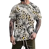 Mit Stickerei Herren Herren Frühjahr und Sommer Urlaub Casual Retro Distressed Alle Teile...