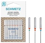 SCHMETZ Nähmaschinennadeln | 10 Jersey-Nadeln | 130/705 H SUK | Nadeldicken 4x 70/10, 4x...