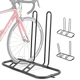 Sunix Fahrradständer Aufstellständer Fahrradhalter für 2 Fahrräder, Bodenablage...