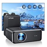 【Autofokus/Trapezkorrektur】 Beamer, Full HD 1080P 15000 Lumen Beamer WiFi6...