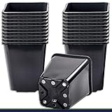 20 x Anzuchttopf Pflanztopf 3,5 L schwarz 16 x 16 cm x 20 cm Blumentopf...