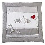 roba Spiel- & Krabbeldecke Jumbotwins - 100 x 100 cm - Gepolsterte Spieldecke...