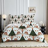 HYSNKSM Bettwäsche 155x220 Blau Bettwäsche Sets 3Teilig Mikrofaser Bettbezug 155 x 220...