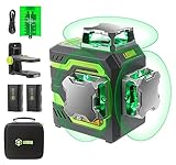 LasGoo LG-3D Linienlaser Selbstnivellierend 3x360°, Kreuzlinienlaser mit...