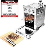 LoneStar StarBurner Edelstahl Beef Grill, Hochtemperatur Gasgrill, Beefmaker...