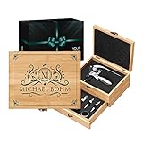Maverton Weinöffner-Set personalisiert Weinset Sommelier Set - Geschenkbox...