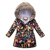 TT- Kinder Jungen Mädchen Warm Steppjacke Winter Mantel Kinderjacke Winterjacke Fuchs...