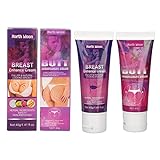 2Pcs Breast Butt Enhancement Cream Nourishing Firming Breast Enlargement Cream for Massage...