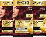 Syoss Oleo Intense Öl-Coloration 5-92 Helles Rot (115 ml), dauerhafte Haarfarbe...