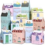 Kesote Adventskalender zum befüllen Kinder Weihnachtskalender Boxen 24 Häuser...