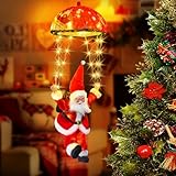Bowfar Weihnachtsmann Fallschirm Lichterkette, 8 Modi 70LEDs...