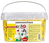 Eberhard Faber 570103 - Modelliermasse lufttrocknend weiß, 3 kg EFA Plast Kids...