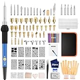 Brandmalerei Lötkolben Set 113PCS Lötset - Brandmalkolben Set 60W Einstellbare...