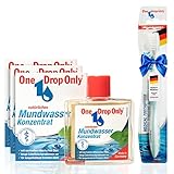 One Drop Only® - 3er Set je 50ml Mundwasser Konzentrat + 1 Zahnbürste...