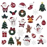 JOYEASE Weihnachts Sticker Set, 270 Glitzer Sticker Aufkleber Weihnachten, Bunte Motiv...