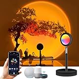 GY Alexa Sunset Lamp,Smart Sonnenuntergang Lampe 16 Million Farbe Kompatibel mit...