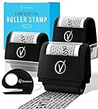 Vantamo Identitätsschutz-Rollstempel, breites Set, sichere vertrauliche Ausweise,...