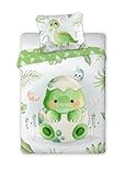 Kinderbettwäsche 100x135 cm aus 100% Baumwolle Weiche & Farbenfrohe | Baby Bettwäsche...