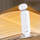 Gritin Leselampe Buch Klemme, USB C Wiederaufladbare Klemmleuchte für Lesen ins...