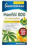 Klosterfrau Hanföl 800 + Goldmohn | 30 extra kleine Weichkapseln | Ausgleichend bei...